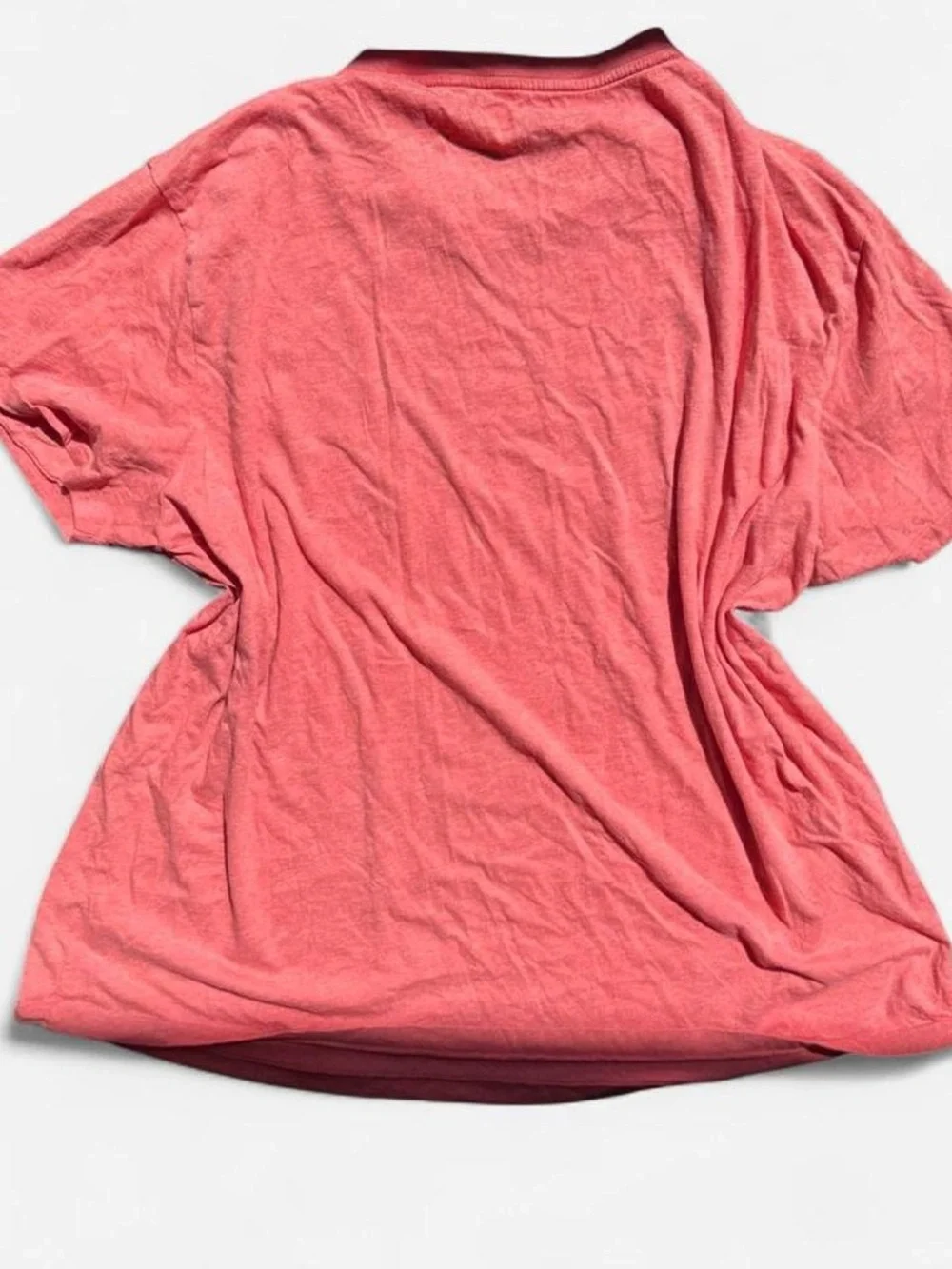 Polo Ralph Lauren XXL Classic Fit Jersey V-Neck T-Shirt Peach Pink Heather